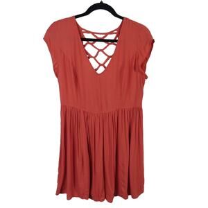 Silence + Noise Coral Tunic Top - Women's Size Medium